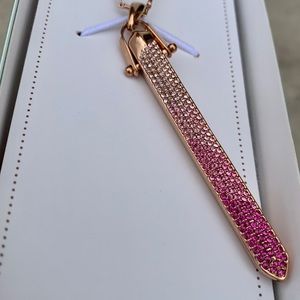 Stella & Dot rebel pendant ombré pink